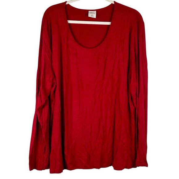 Soma Other - Soma Red Long Sleeve Scoop Neck Sleep Shirt XXL